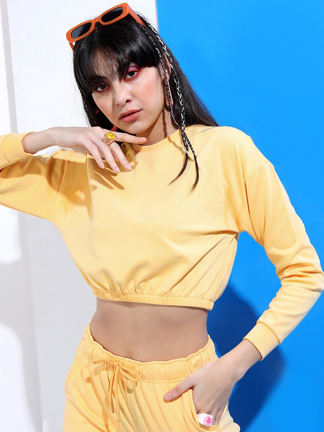 

Tokyo Talkies Blouson Crop Top, Orange