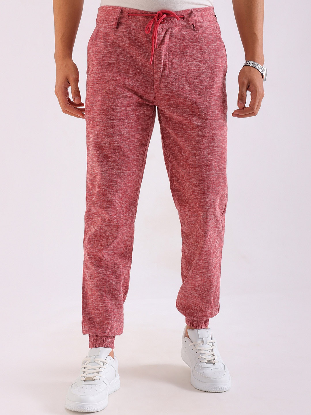 

The Indian Garage Co Men Joggers Trousers, Rose
