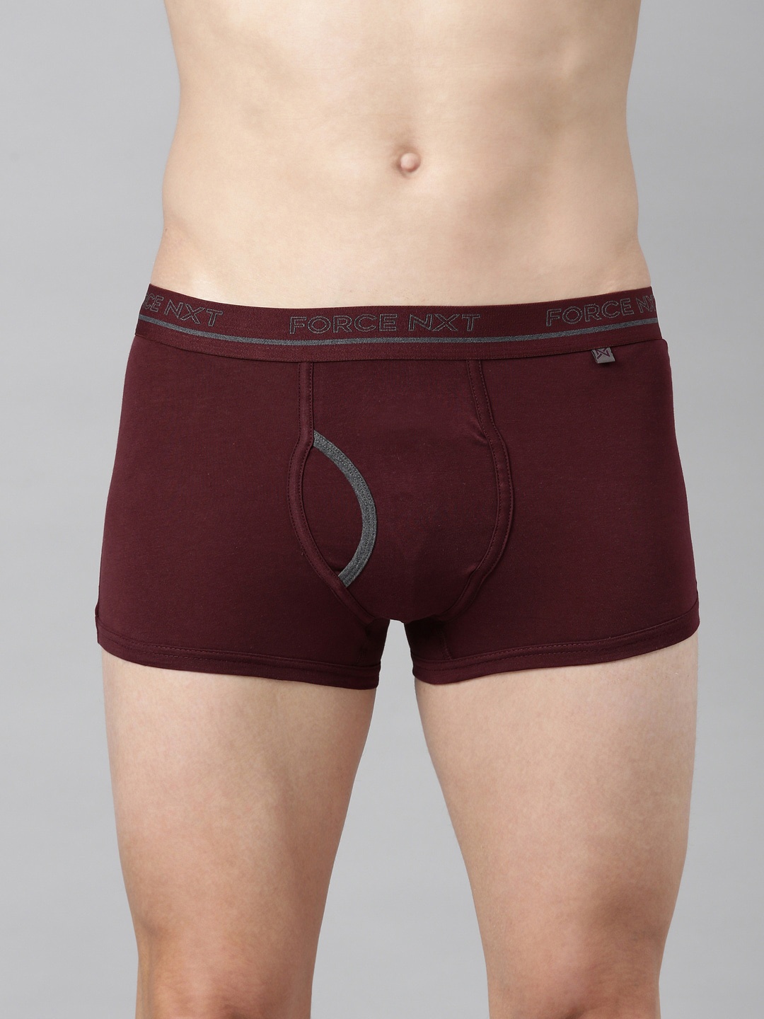 

Force NXT Men Solid Super Combed Cotton Assorted Trunk MNFF133, Maroon
