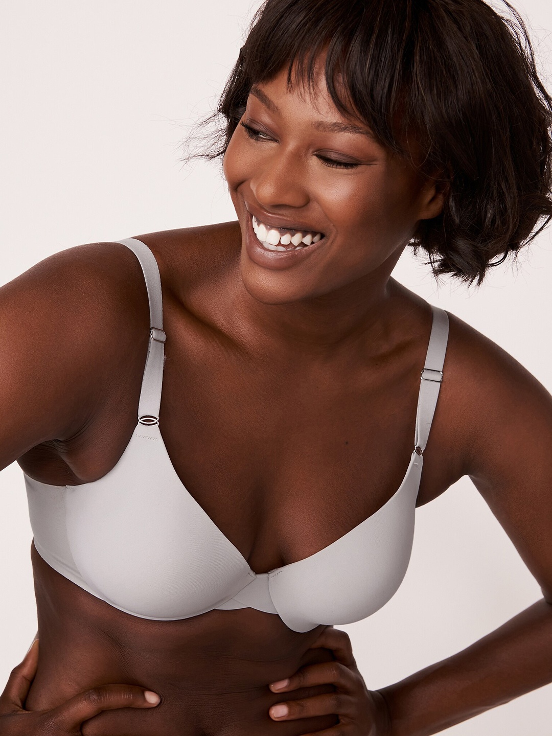 

La Vie en Rose Women White Solid Nylon Underwired Lightly Padded Bra
