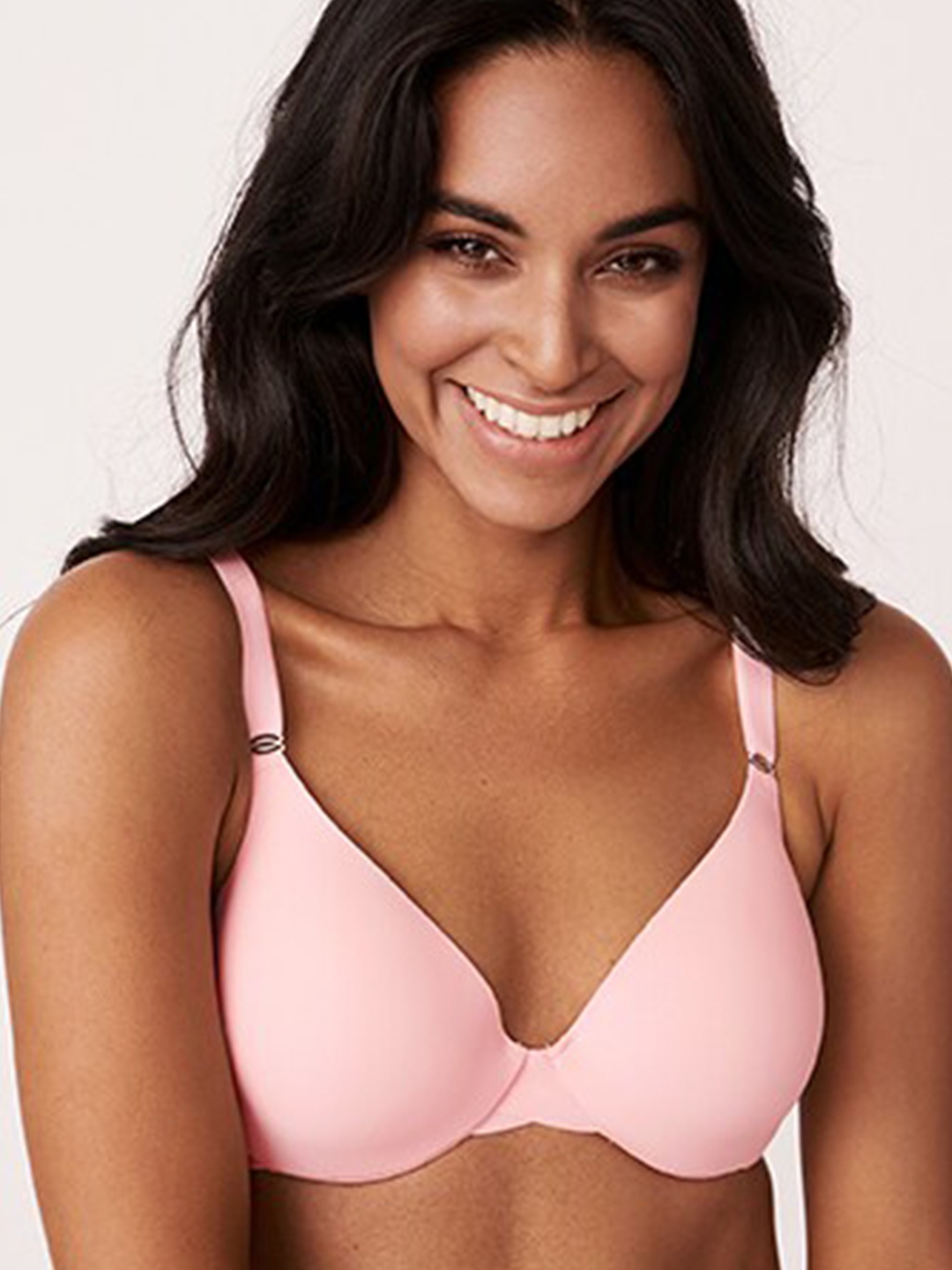

La Vie en Rose Women Pink Solid Nylon Underwired Lightly Padded Bra
