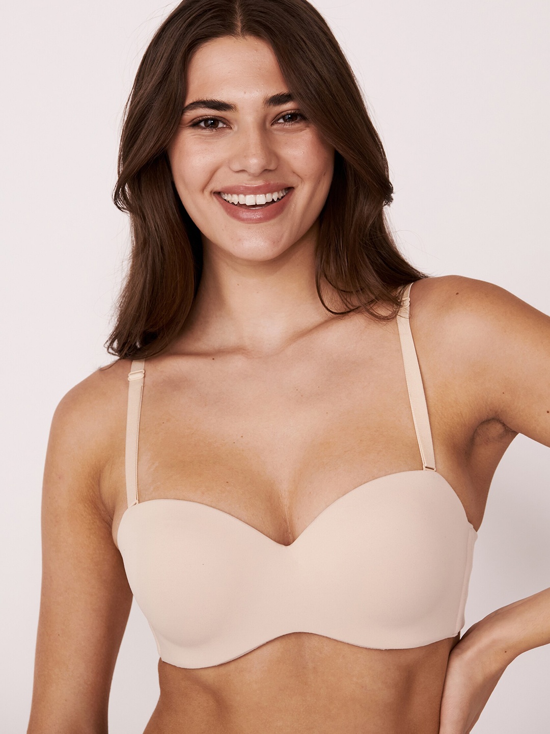 

La Vie en Rose Lightly Padded Bandeau Bra 618-112-0-00-20001, Beige