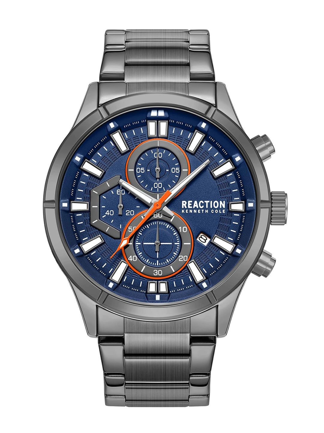 

REACTION KENNETH COLE Men Chronograph Bracelet Strap Analogue Watch KRWGI9006803, Blue