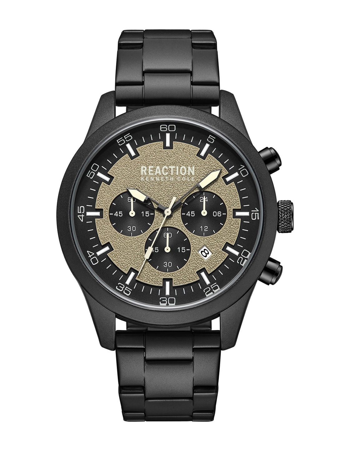

REACTION KENNETH COLE Men Chronograph Bracelet Style Strap Analogue Watch KRWGI9005406, Grey