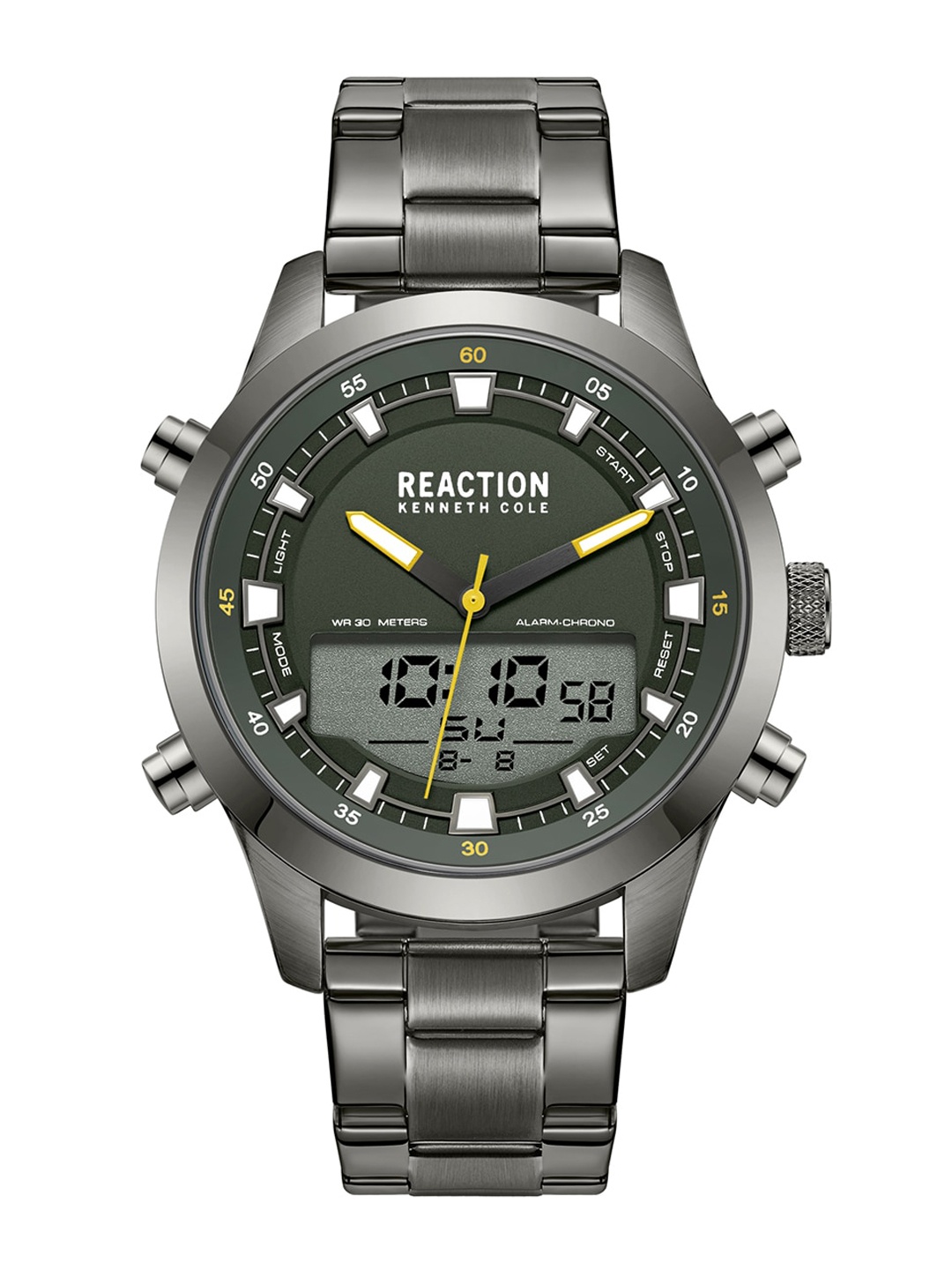 

REACTION KENNETH COLE Men Bracelet Strap Analogue & Digital Watch KRWGJ9005303, Green