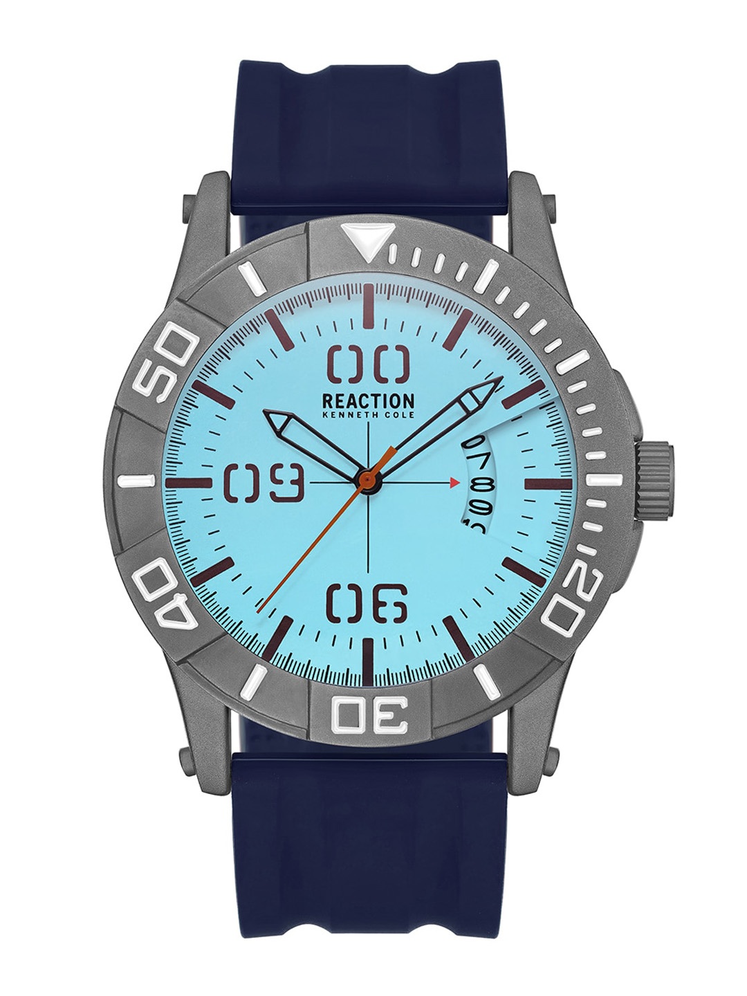 

REACTION KENNETH COLE Men Blue Strap Analogue Watch KRWGN9007203