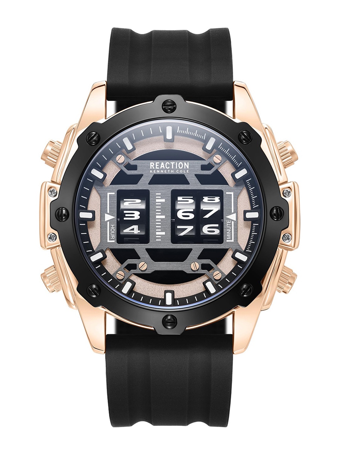

REACTION KENNETH COLE Men Digital Strap Watch KRWGQ9006901, Black