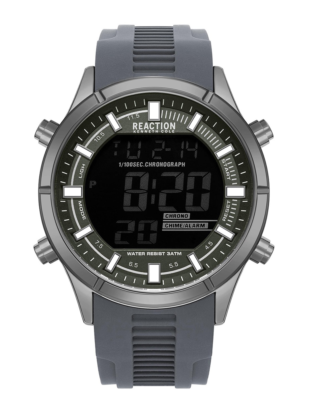 

REACTION KENNETH COLE Men Digital Strap Watch KRWGP9006302, Grey