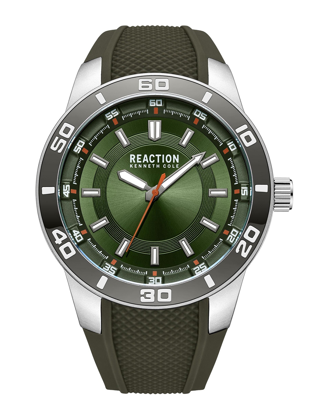 

REACTION KENNETH COLE Men Textured Strap Analogue Watch KRWGM9006204, Green