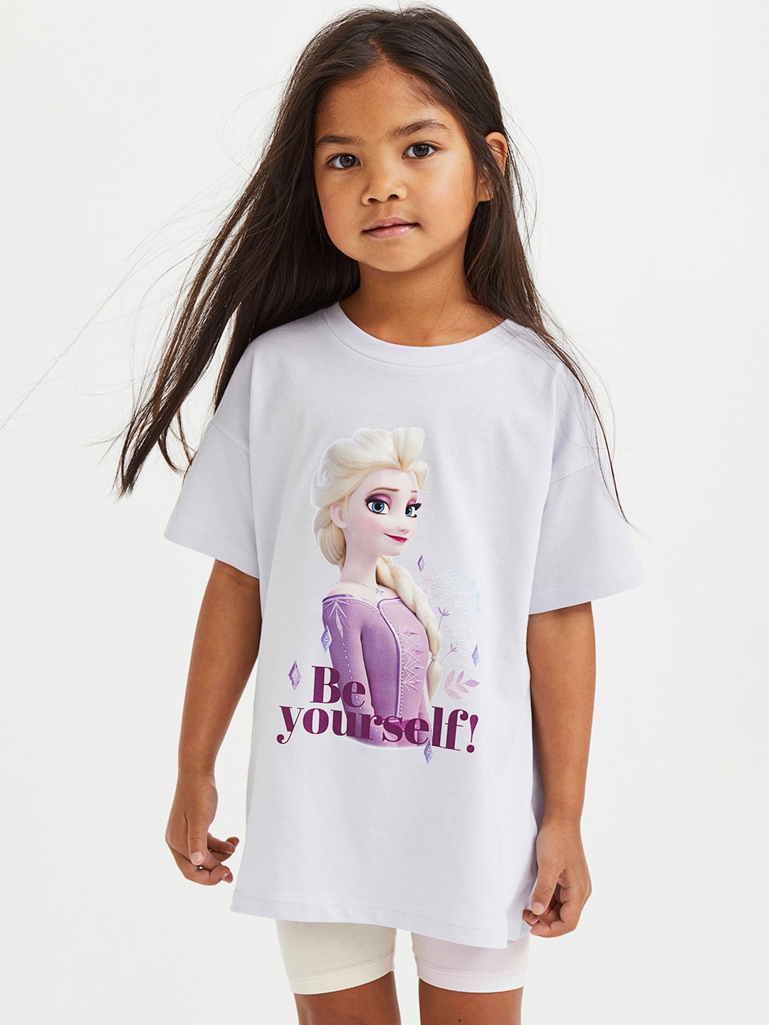

H&M Girls Elsa Printed 2-Piece Jersey Set, Blue