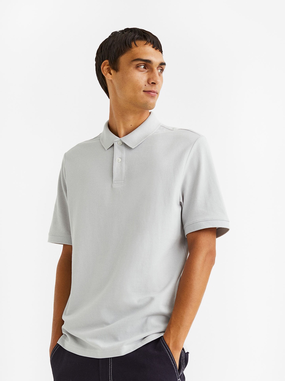 

H&M Men 3-Pack Regular Fit Polo Shirts, Blue