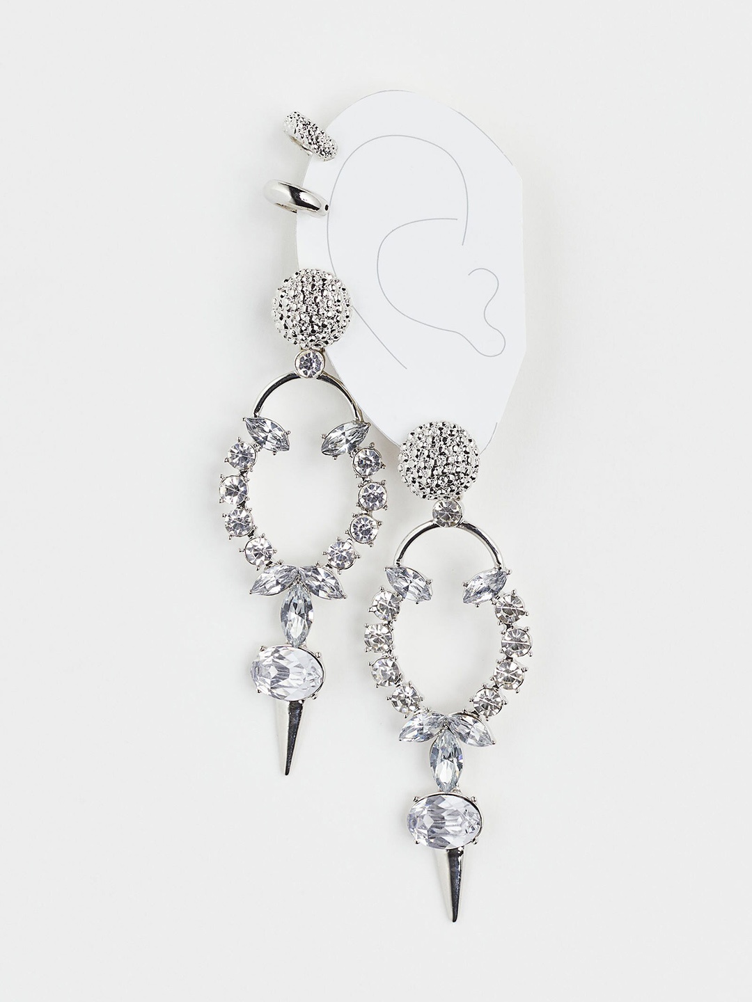 

H&M Woman Earrings and ear cuffs, Silver