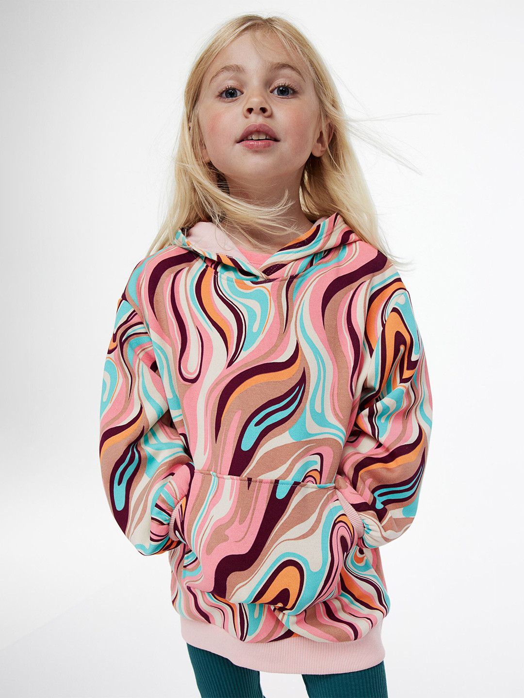

H&M Girls Oversized Hoodie, Multi