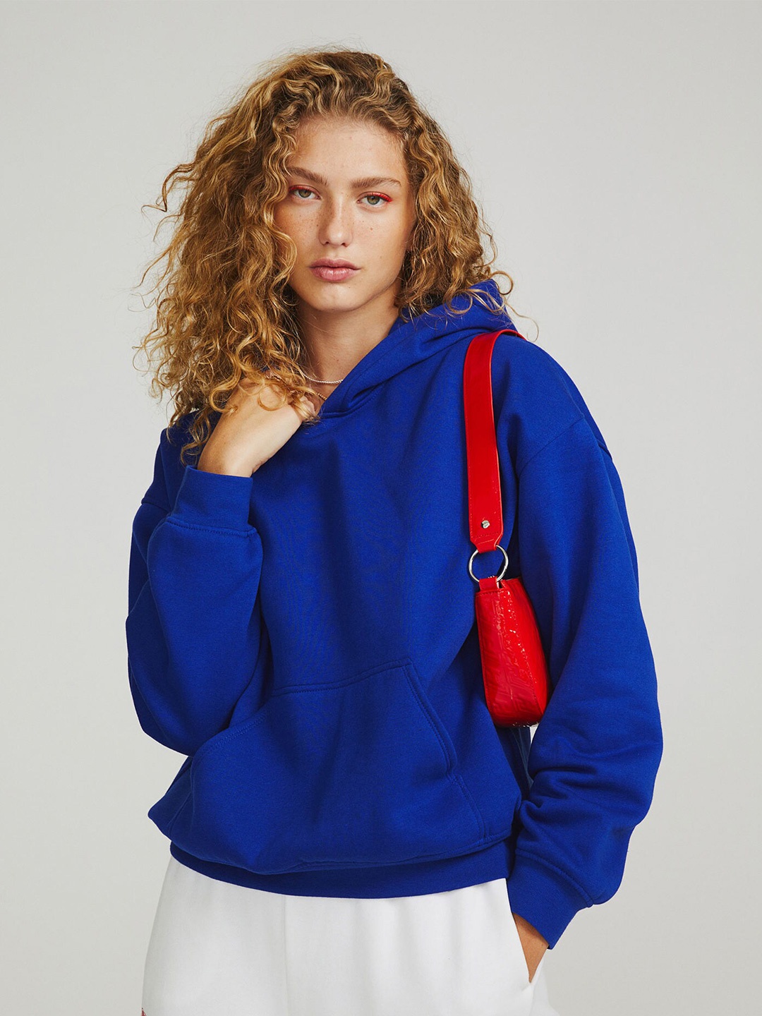 

H&M Women Oversized Hoodie, Blue