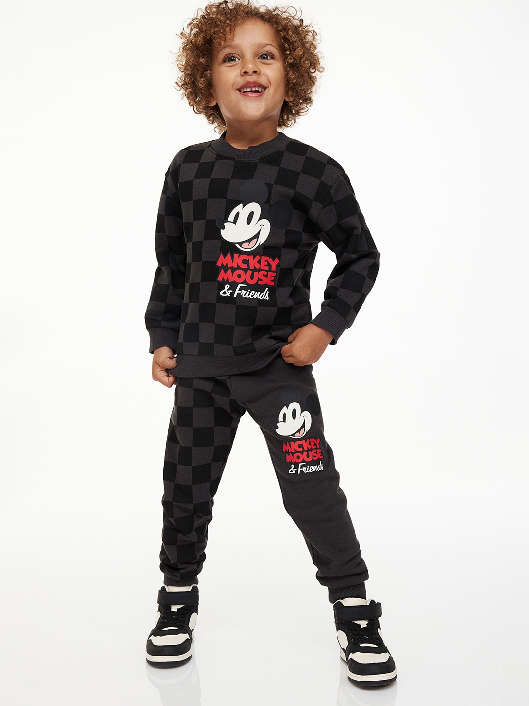 

H&M Boys 2-Piece Printed Sweatshirt Set, Grey