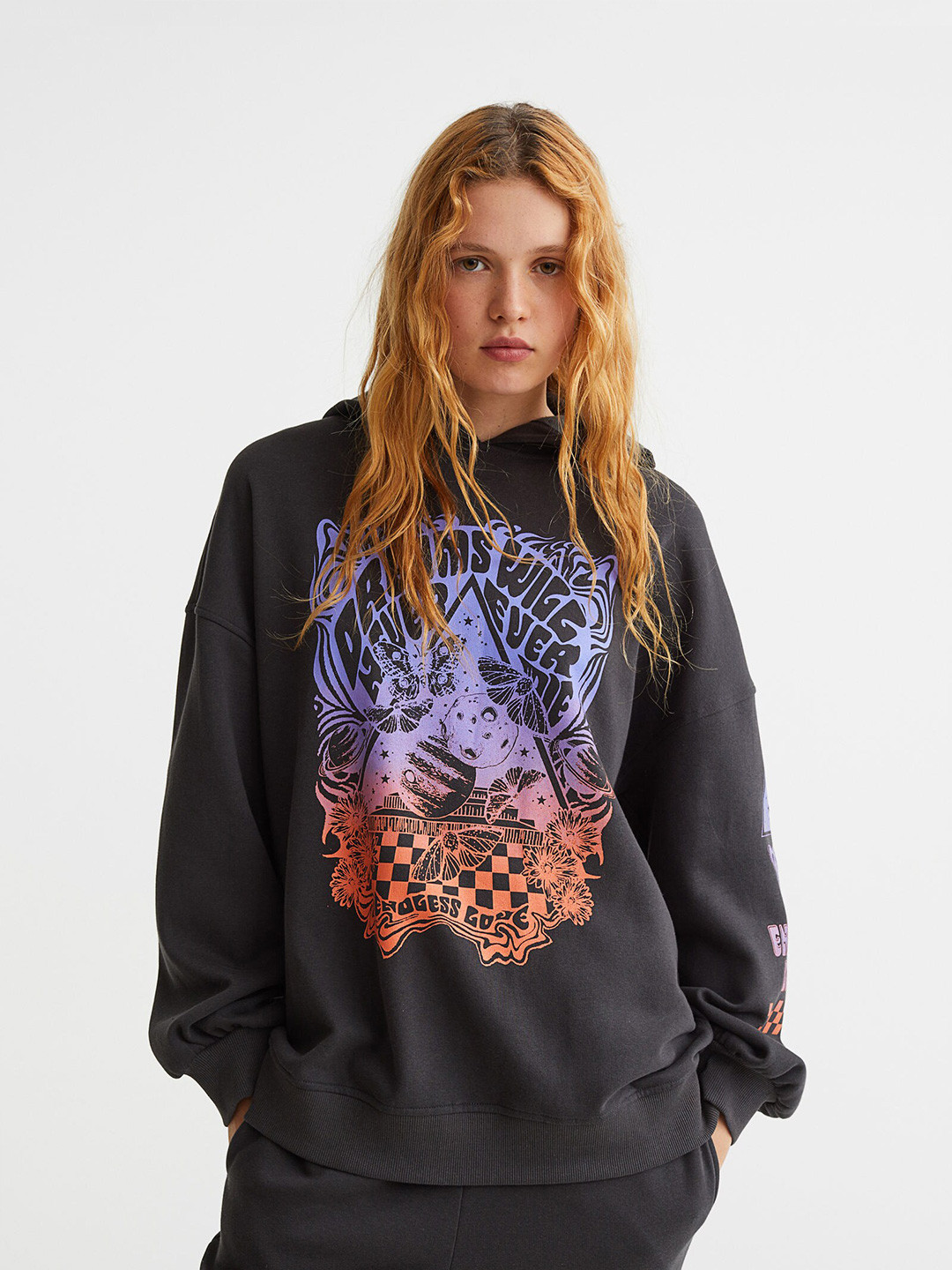 

H&M Women Oversized Hoodie, Black