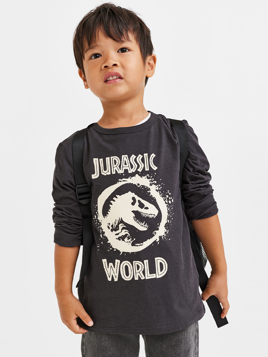 

H&M Boys Printed Top, Grey