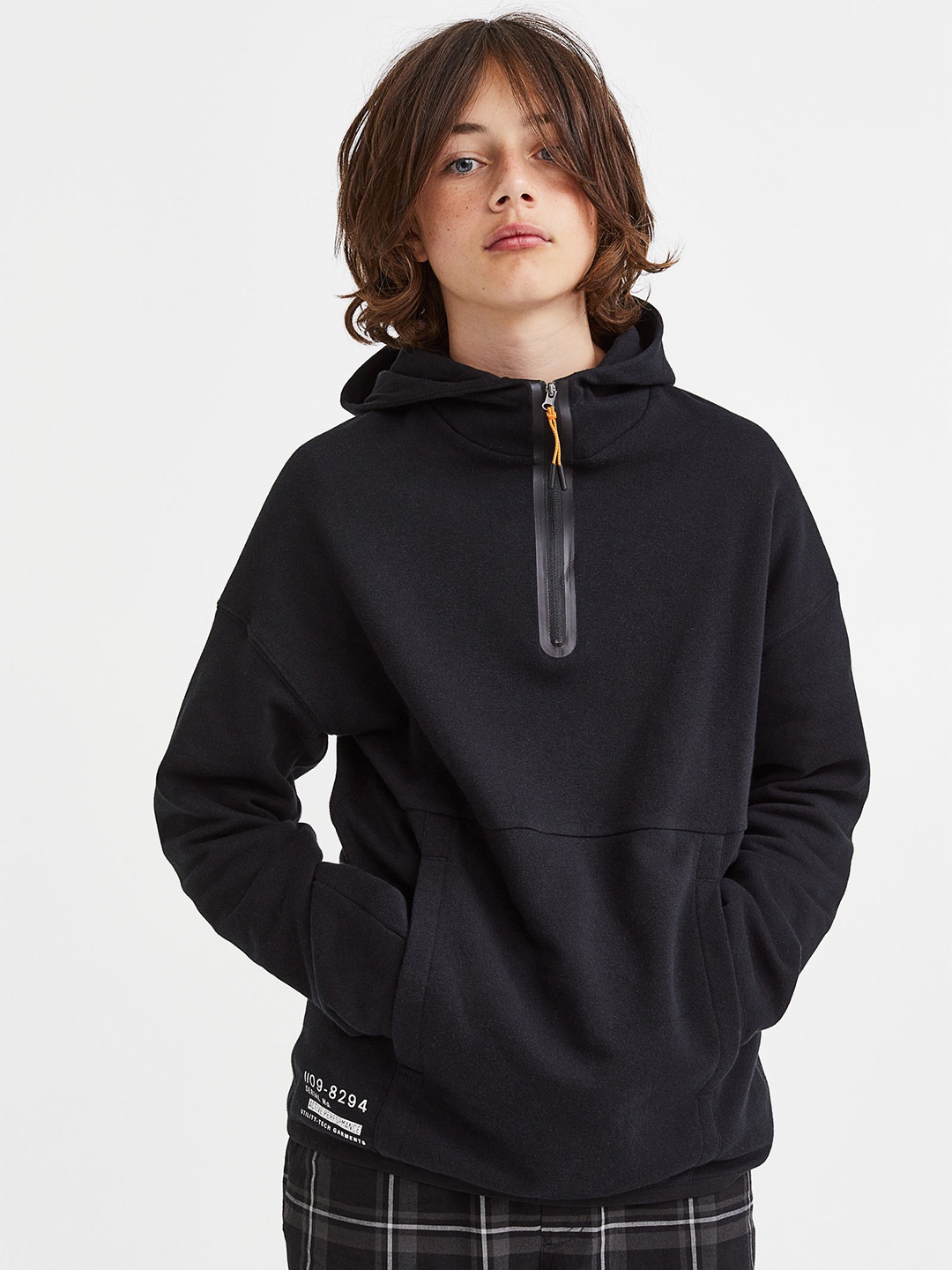

H&M Boys Zip-Top Hoodie, Black
