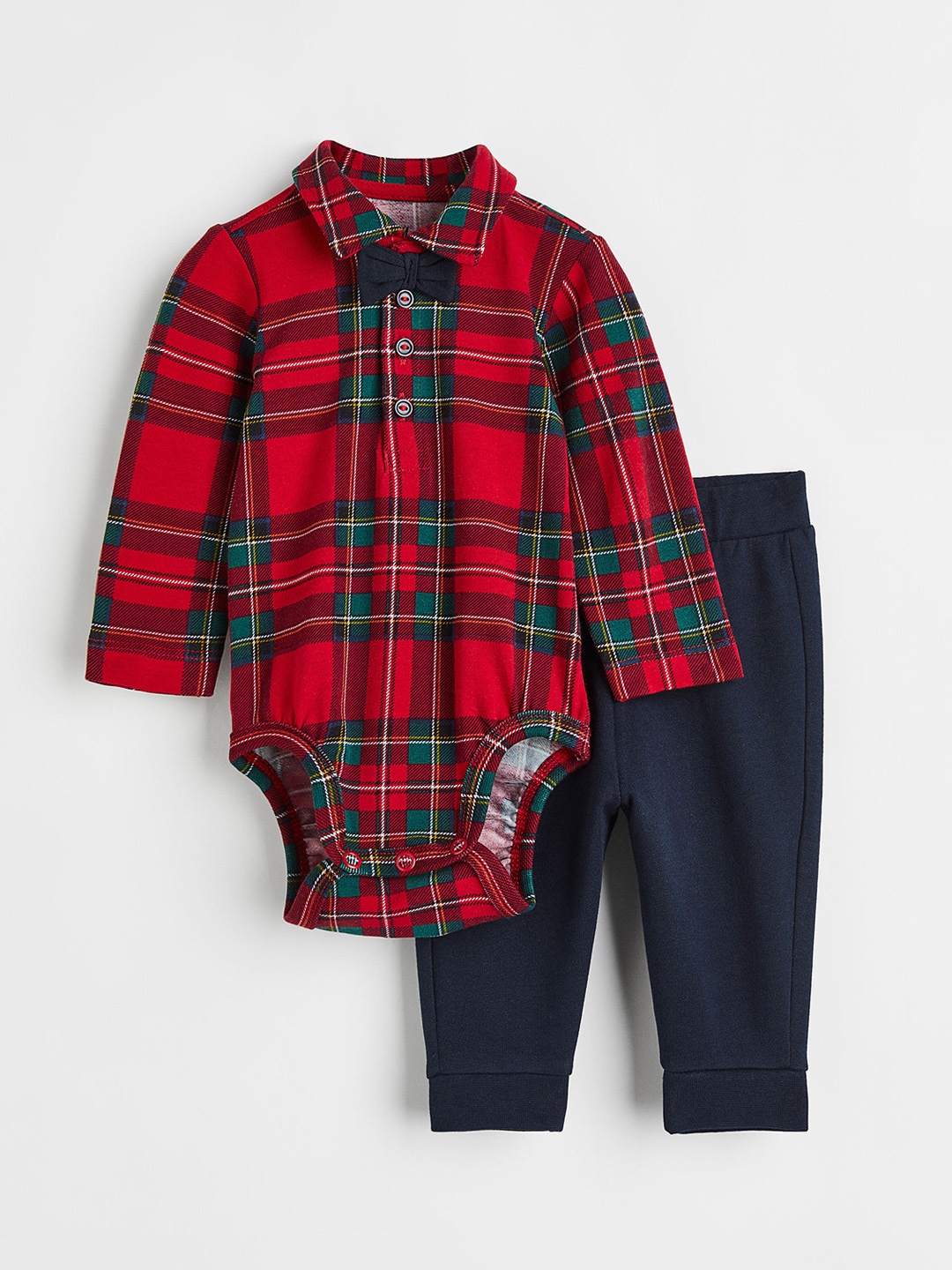 

H&M Boys Checked 2-Pack Cotton Set, Multi