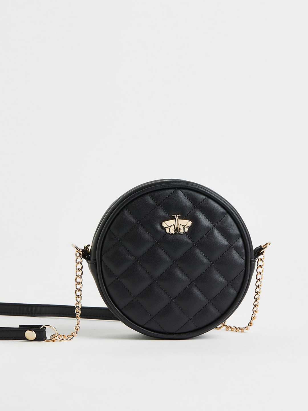 

H&M Girls Quilted Shoulder Bag, Black