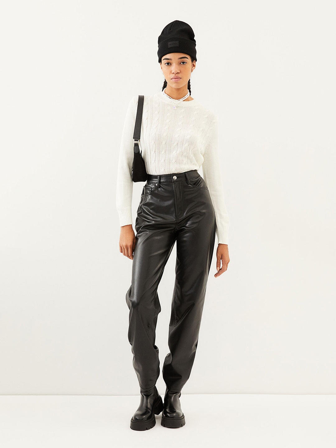 

H&M Women Cable-Knit Jumper, White