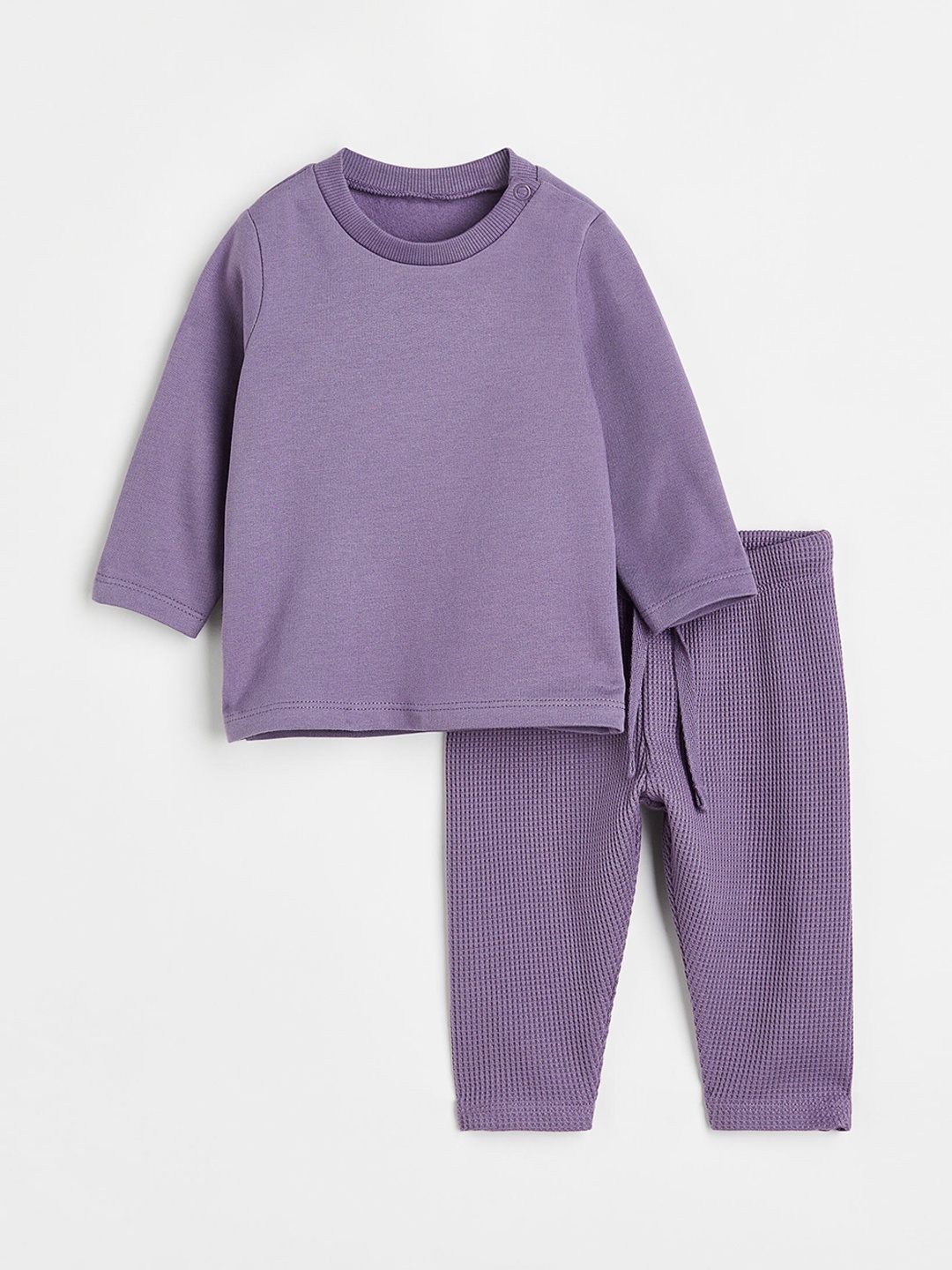 

H&M Kids Girls 2-piece cotton set, Purple