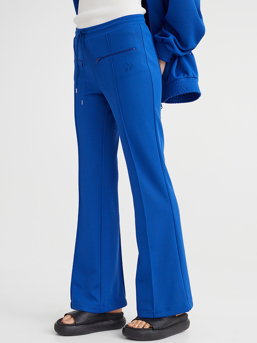 

H&M Woman Flared trousers, Blue