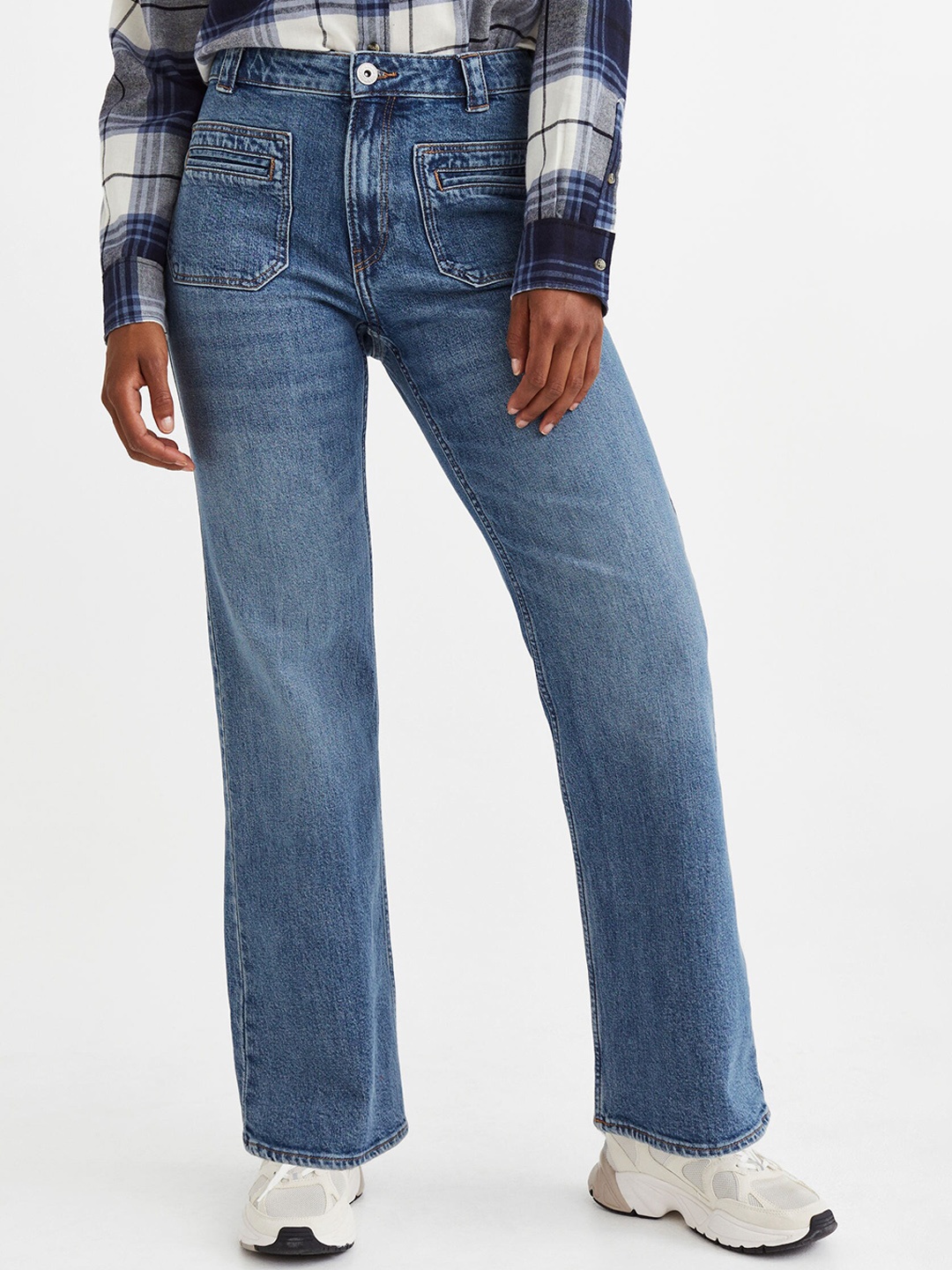 

H&M Women Bootcut Regular Jeans, Blue