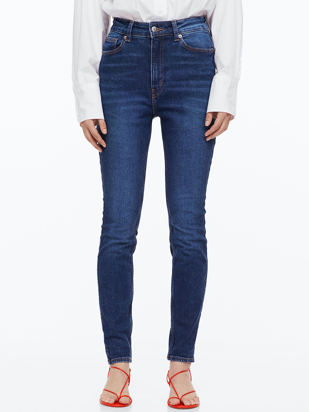 

H&M Women Skinny High Jeans, Blue
