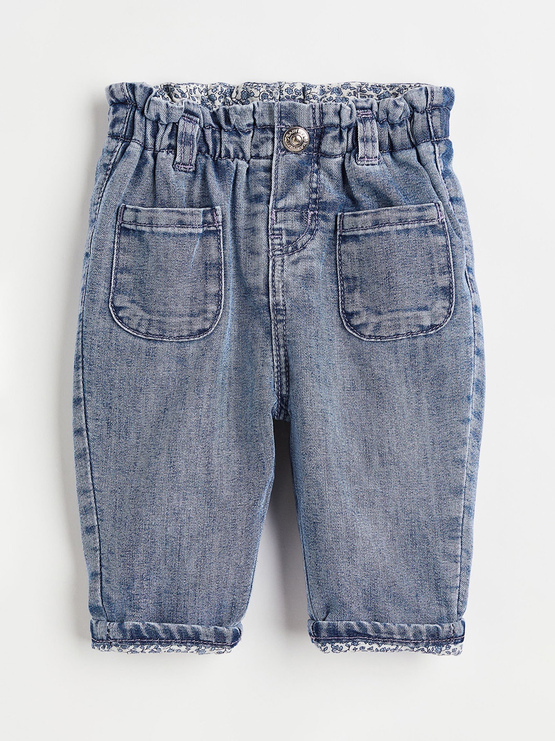 

H&M Girls Lined Cotton Jeans, Blue
