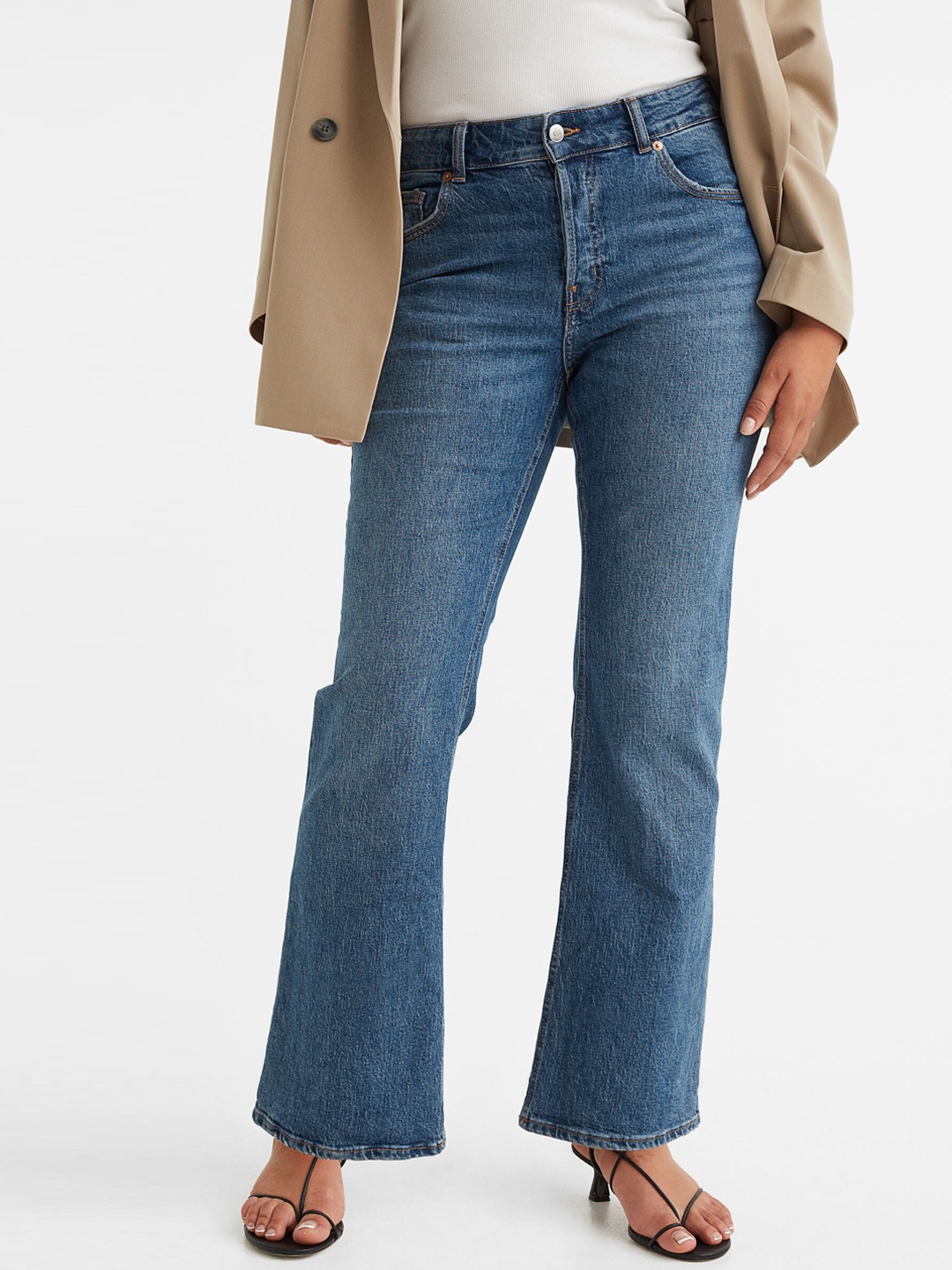 

H&M Women Flare Low Jeans, Blue