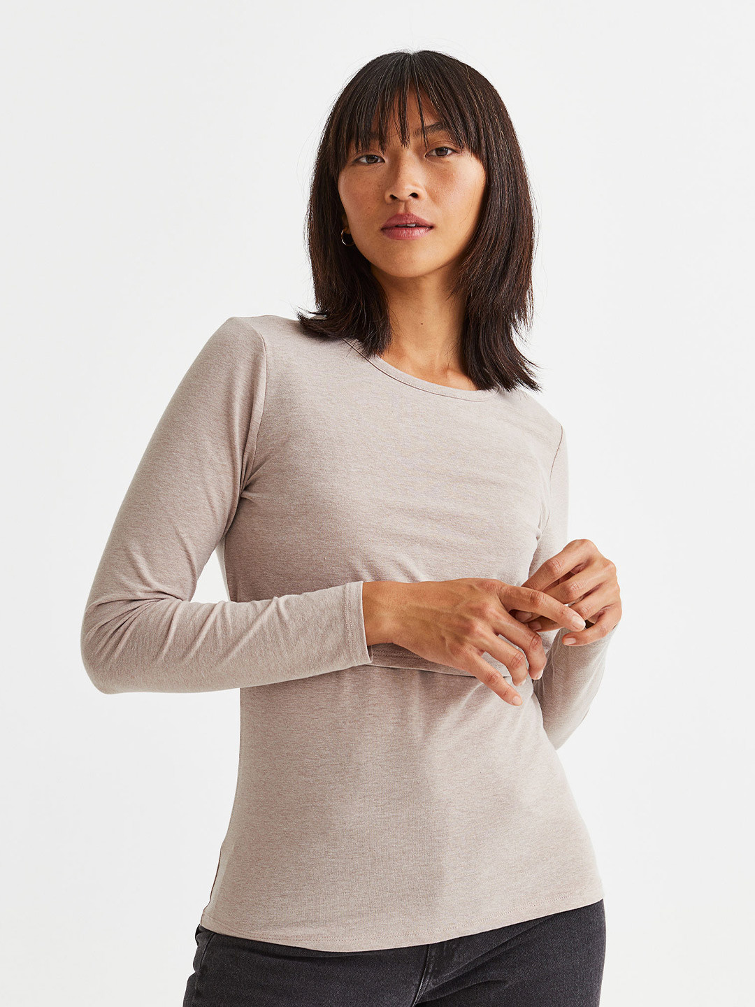 

H&M MAMA Nursing Top, Beige