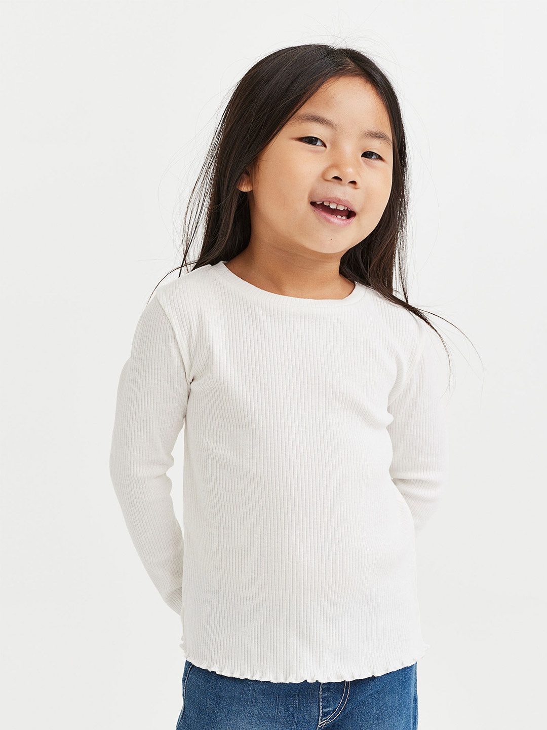 

H&M 2 Pack Ribbed Tops, Black