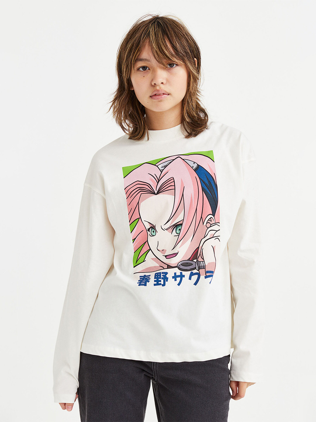 

H&M Girls Printed Cotton Jersey Top, Multi