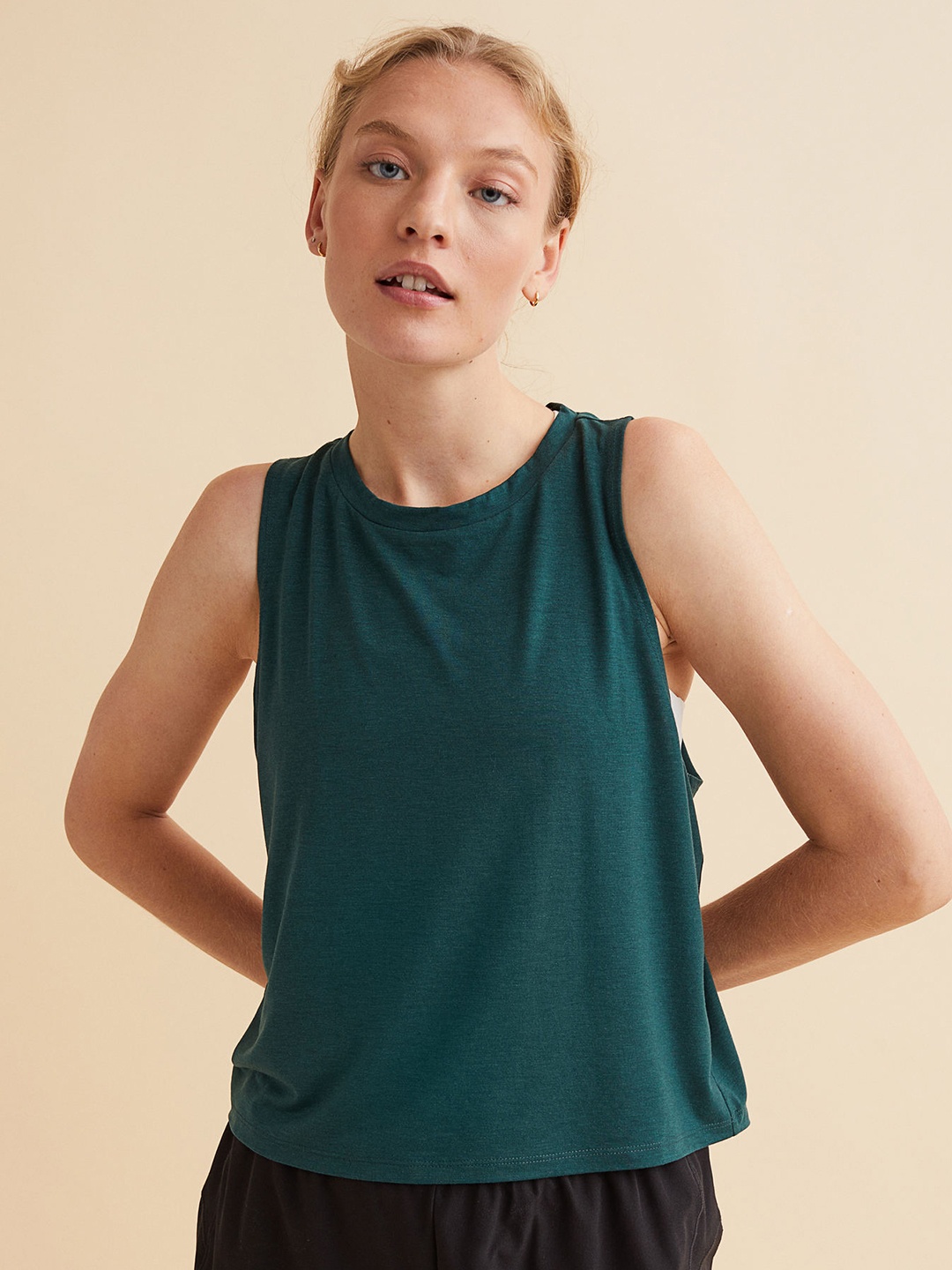 

H&M Women Sports Vest Top, Green