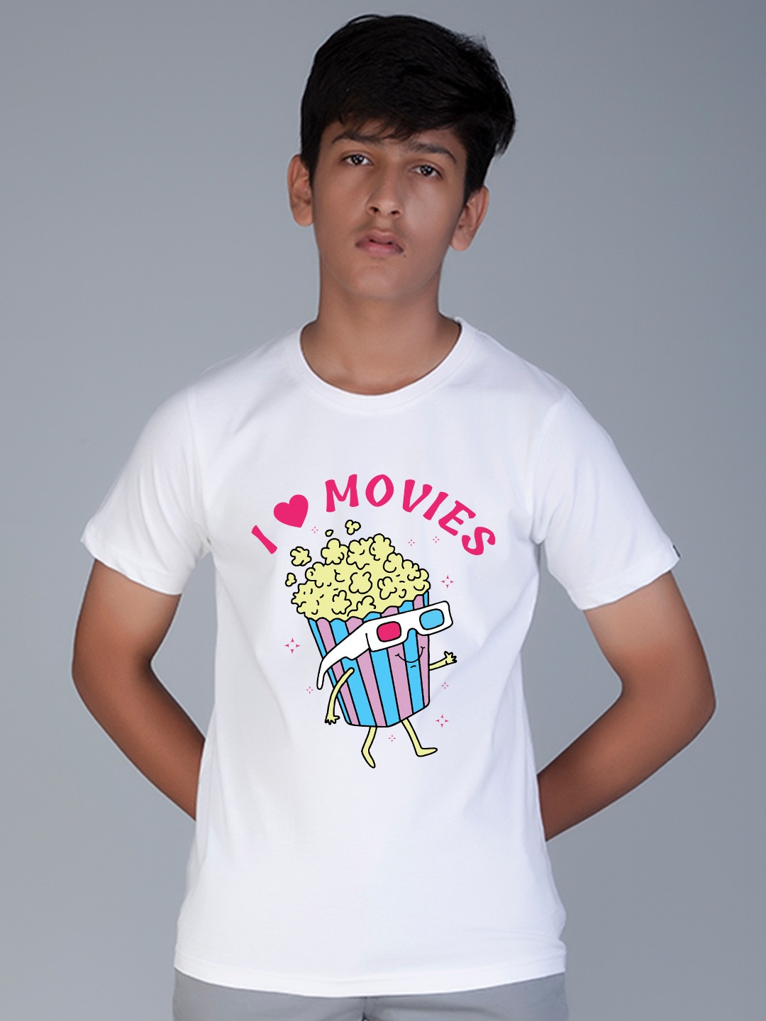 

Teeshut Boys White Printed T-shirt
