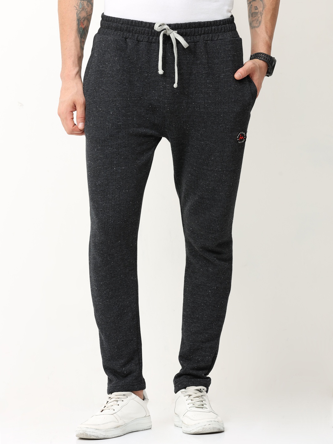 

Masculino Latino Men Solid Cotton Track Pant, Black