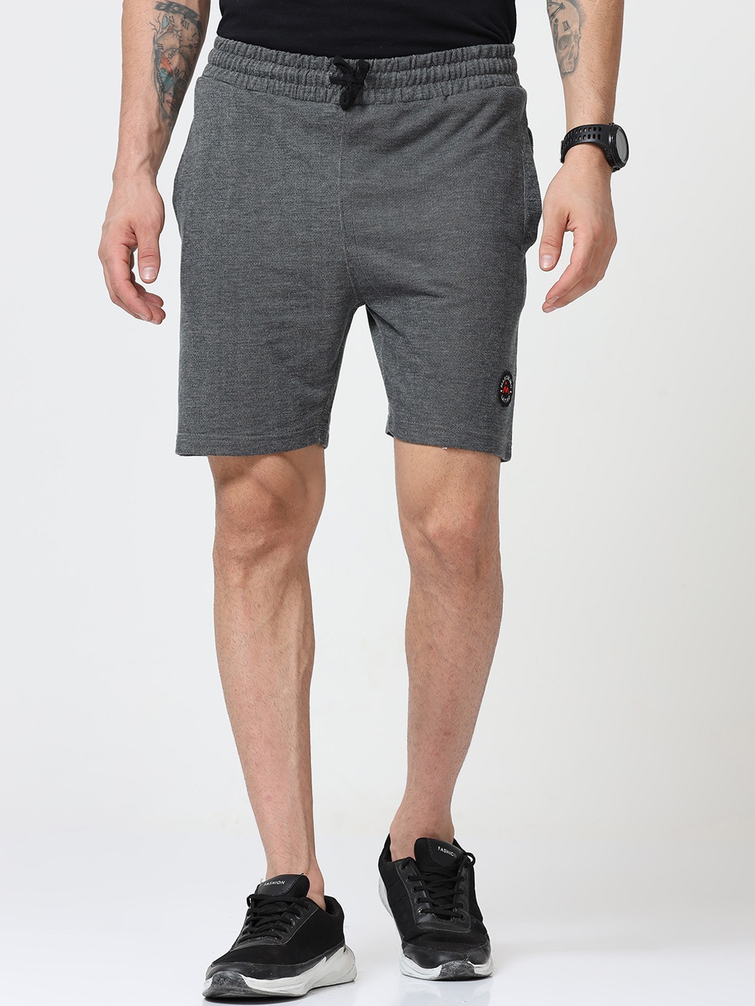 

Masculino Latino Plus Men Mid-Rise Regular Fit Shorts, Charcoal