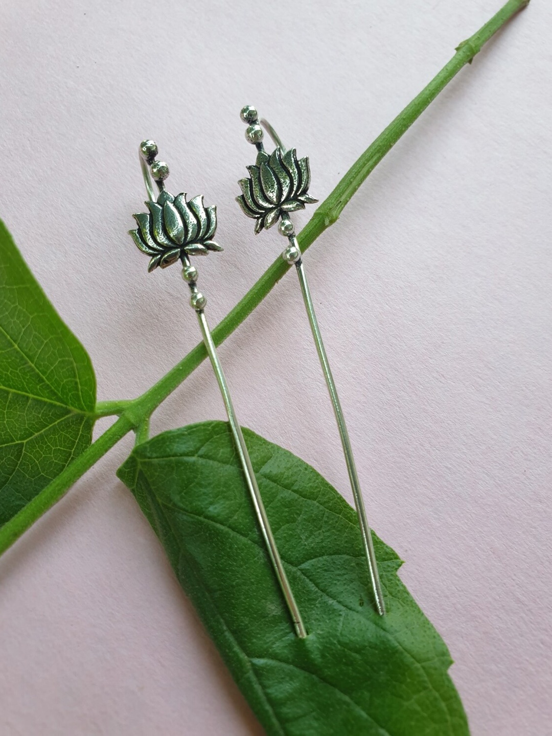 

FIROZA Floral Ear Cuff Sliver-plated Earrings, Silver