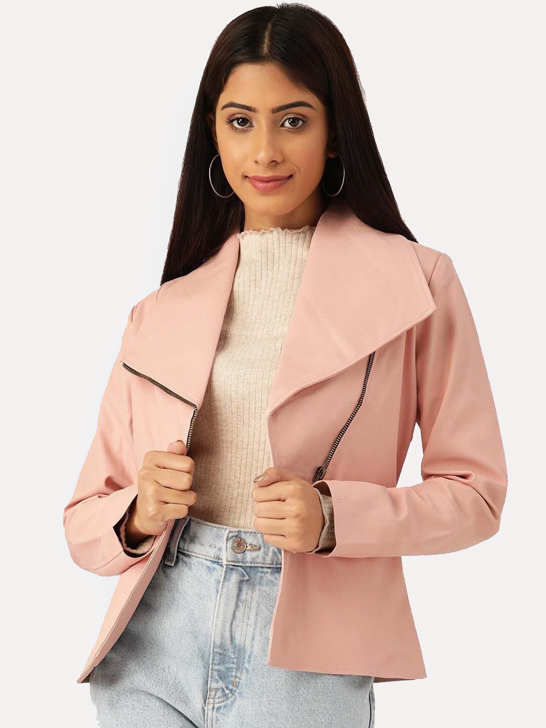 

Leather Retail Women Outdoor Tailored Jacket, Pink
