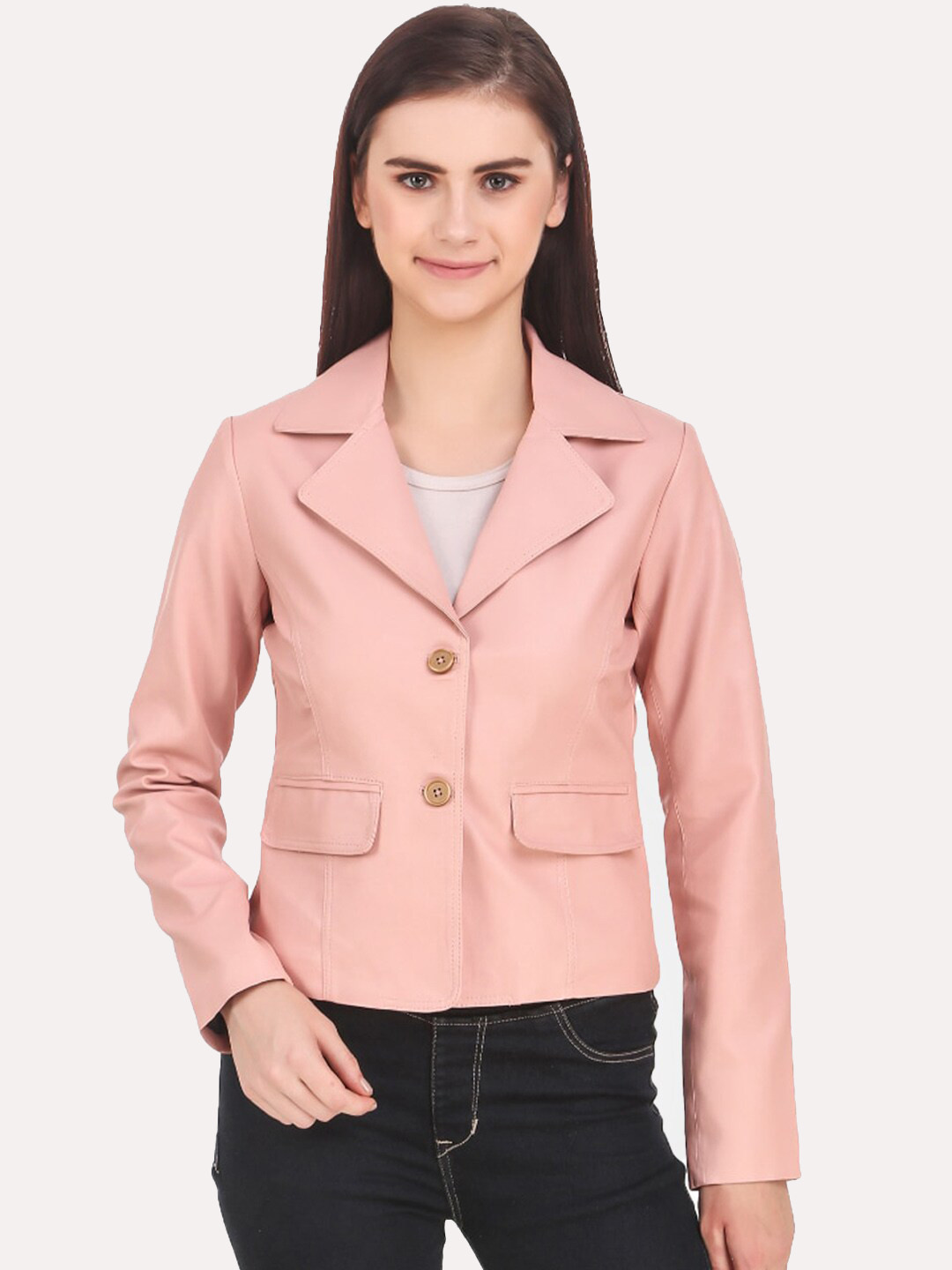 

Leather Retail Women Outdoor Tailored Jacket, Pink