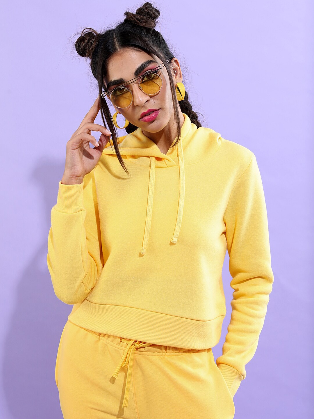 

Tokyo Talkies Women Hooded Sweatshirt, Yellow