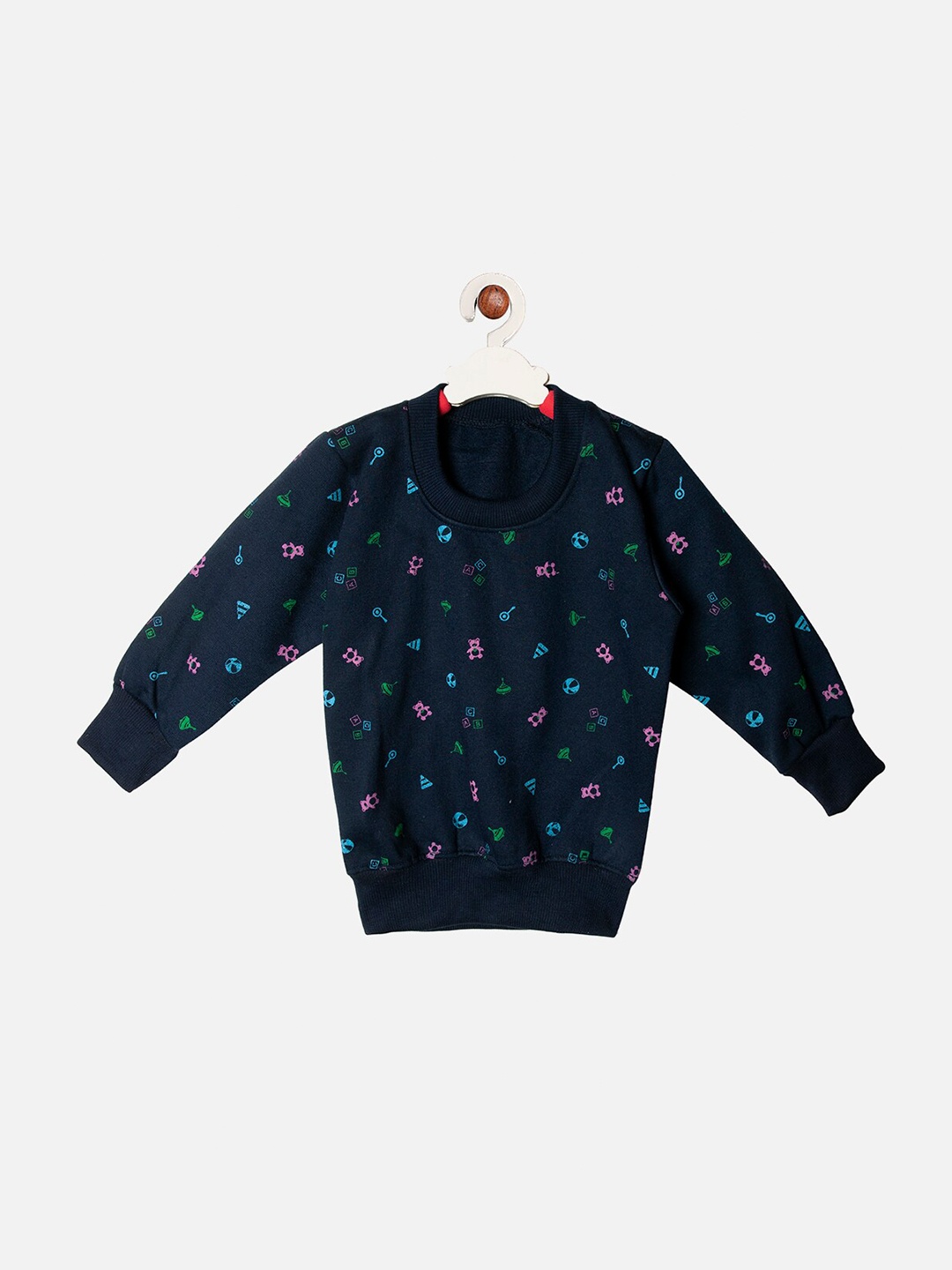 

TINY HUG Unisex Kids Set Of 2 Printed Sweatshirt, Grey melange