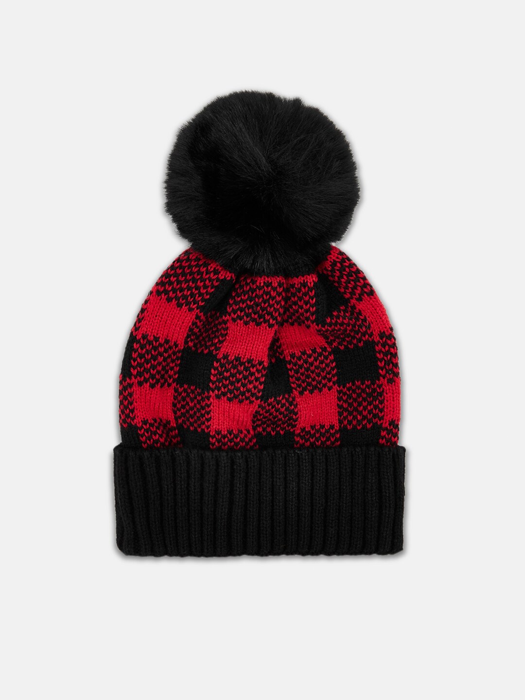 

Pantaloons Junior Boys Self Design Beanie, Red