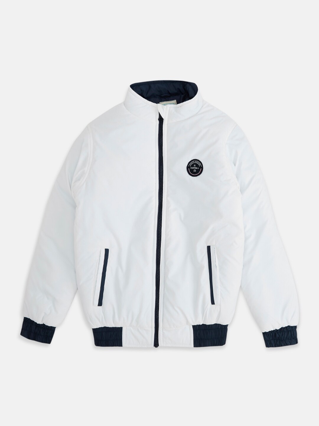 

Pantaloons Junior Boys Bomber Jacket, White