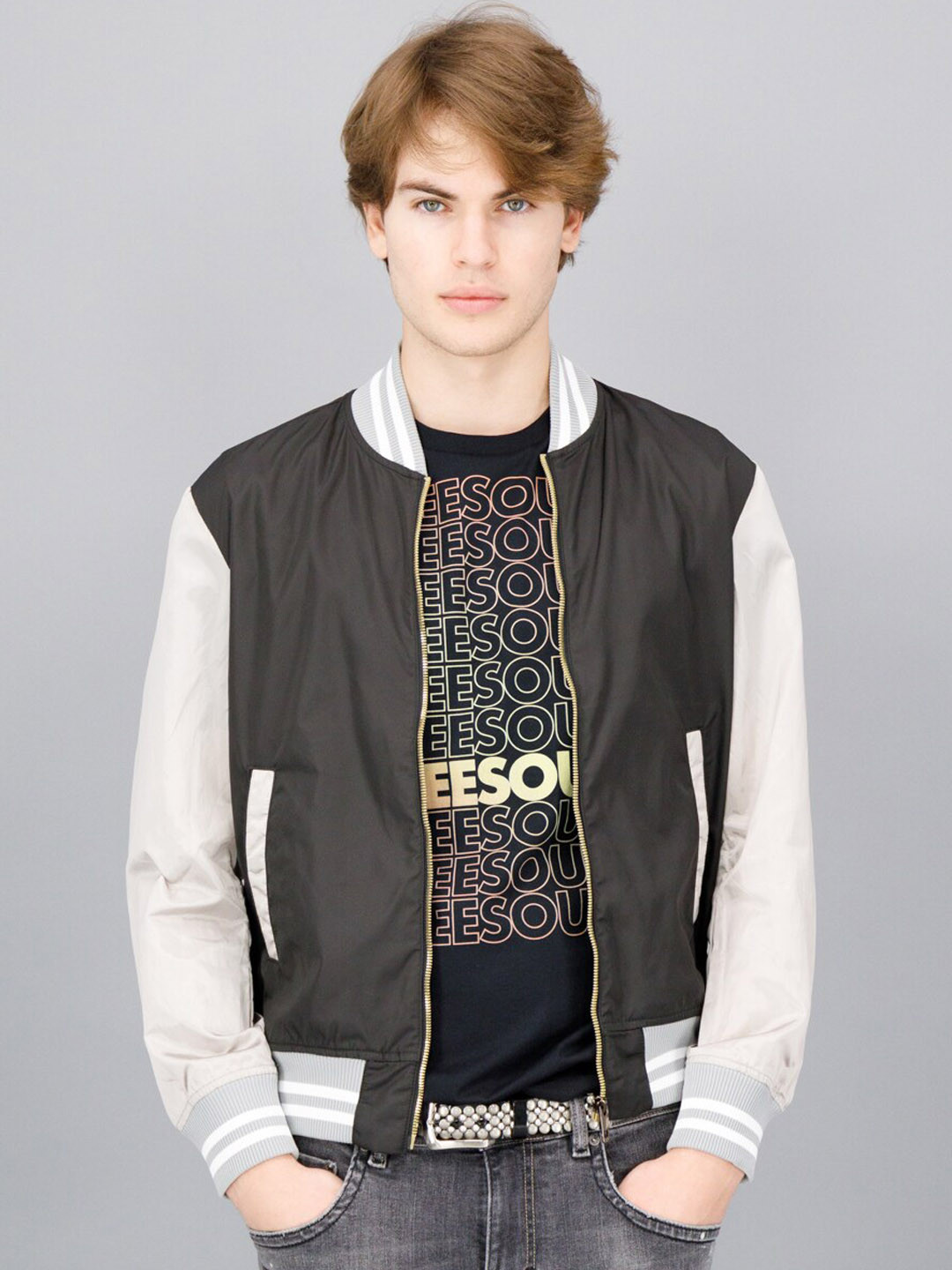 

FREESOUL Men Bomber Jacket, Olive
