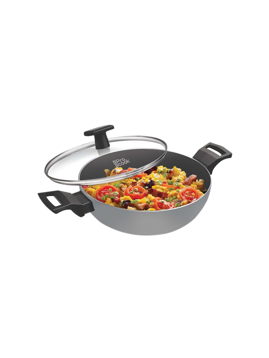 

Milton Black Pro Cook Induction Kadhai 26 cm 3.4 Litre, Grey
