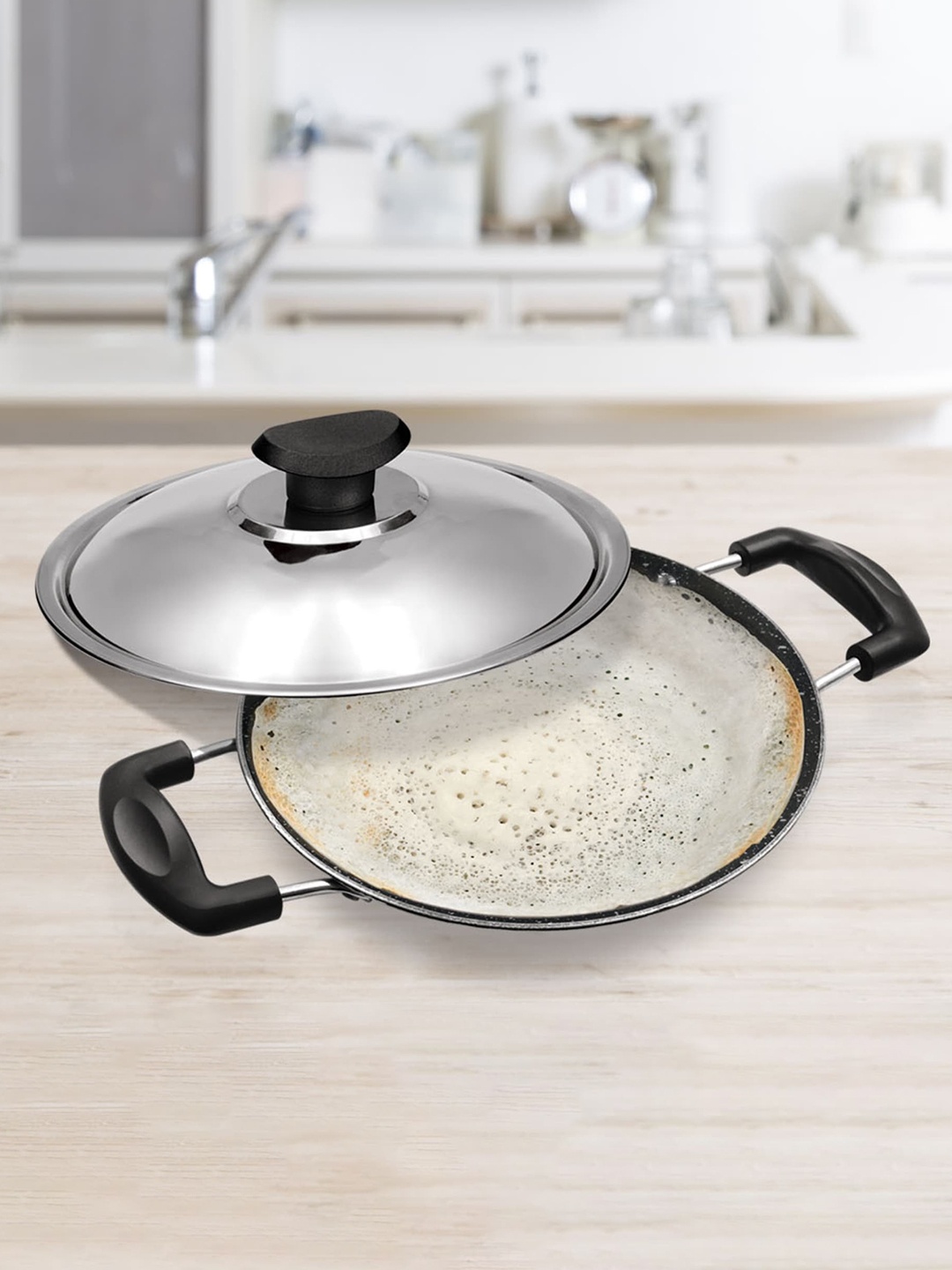 

Milton Burgundy Pro Cook Granito Non Induction Appachetty with Lid 21 cm