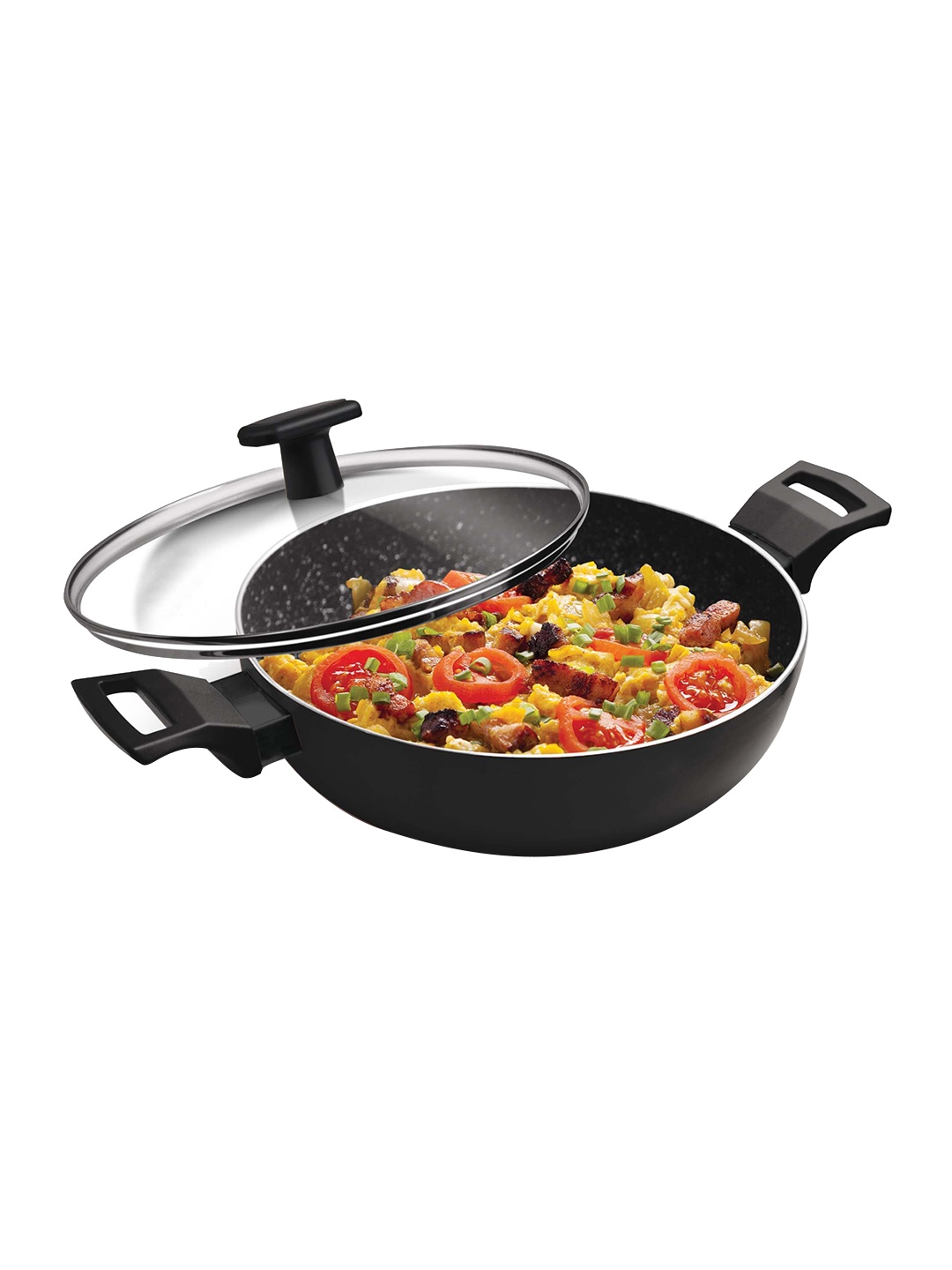 

Milton Black Pro Cook Granito Induction Kadhai with Lid 22 cm 2.1 Litre