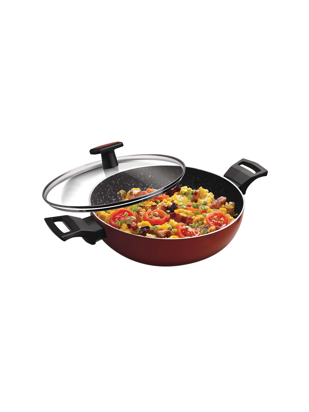 

Milton Maroon Pro Cook Granito Induction Kadhai With Glass Lid 30 cm 4.9 Litre